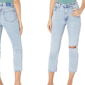 Abercrombie Ankle Straight High Rise Jeans